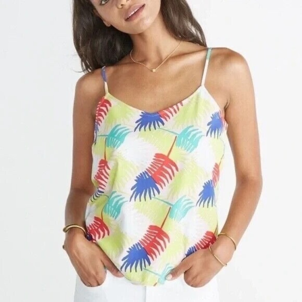 Marine Layer Tank Top Womens Small Multicolor Verdure Print Tropical Cami New